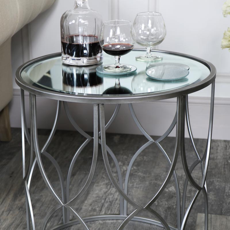 Small Silver Mirrored Side Table Mirror Ideas